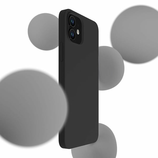 3MK Silicone Case mobiltelefonfodral Svart