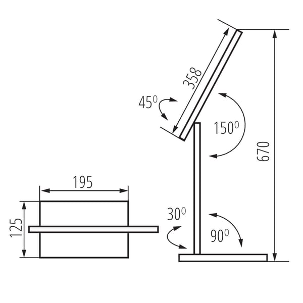 Kanlux S.A. 35781 bordlampe LED Hvid