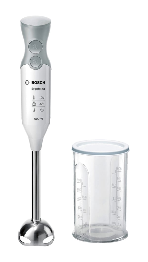 Miniatyrbillede 1 af 7: Bosch MSM66110 blender Nedsænkning blender 600 W Grå, Hvid