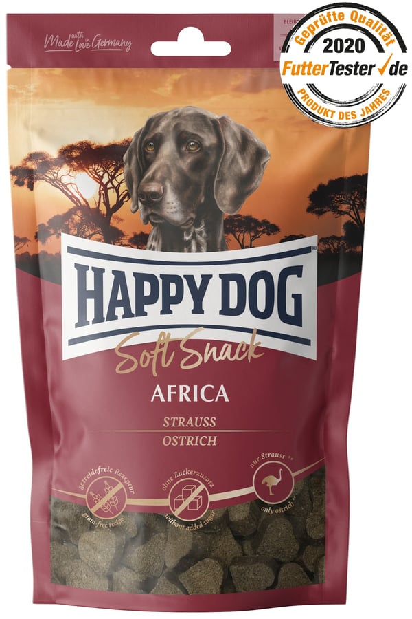 Pikkukuva 1 / 3: Happy Dog Soft Snack Africa 100 g Aikuinen Strutsi