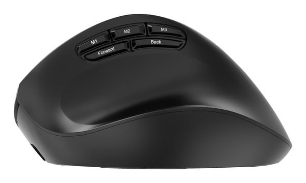 Gembird MUSW3-9B-01 hiiri Office Oikeakätinen RF Wireless + Bluetooth + USB Type-A Optinen 2400 DPI