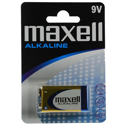 Miniatyrbild 1 av 2: Maxell Alkaline Engångsbatteri 9V Alkalisk