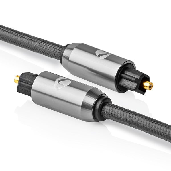 Nedis CATB25000GY20 audiokaapeli 2 m Toslink Harmaa