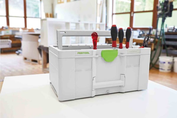 Festool SYS3 TB L 237 Verktygslåda Grön, Vit