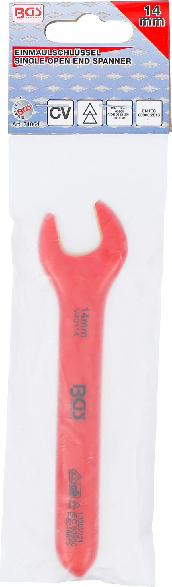Miniatyrbild 5 av 5: BGS technic VDE Single Open End Spanner