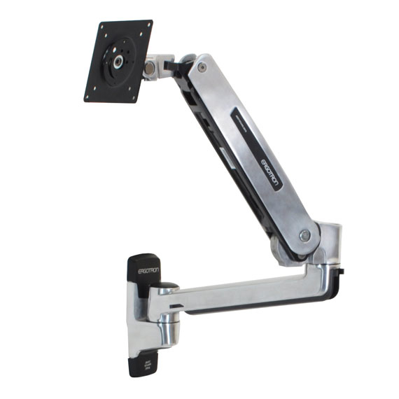 Miniatyrbillede 3 af 6: Ergotron LX Sit-Stand Wall Mount LCD Arm 106,7 cm (42") Væg Rustfrit stål