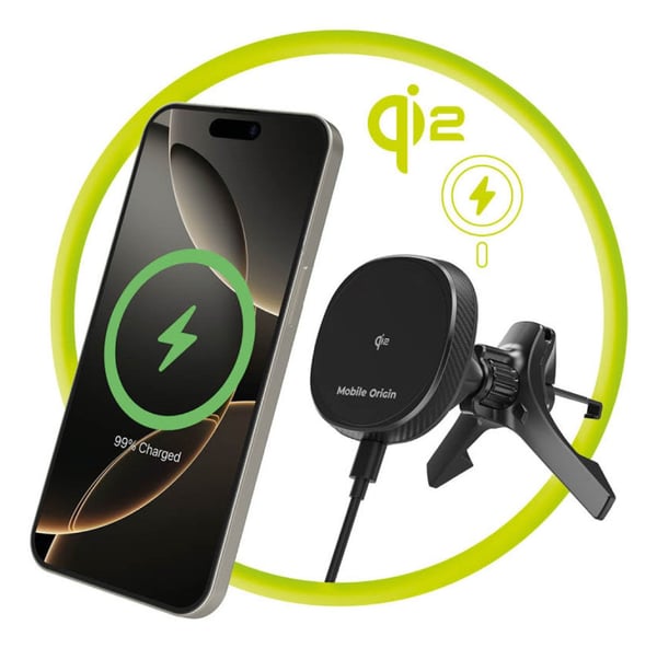 Mobile Origin MO-WCVCH-CA15 teline/pidike Aktiivinen teline Matkapuhelin/älypuhelin Musta