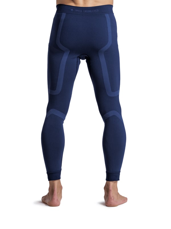 Miniatyrbillede 2 af 7: X-BIONIC X-Ential Long Tights Men Hanstik Blå Polyamid, Elastin