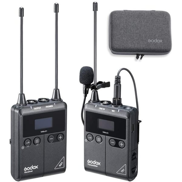 Godox WMicS1 Sort Halsmikrofon/knaphulsmikrofon