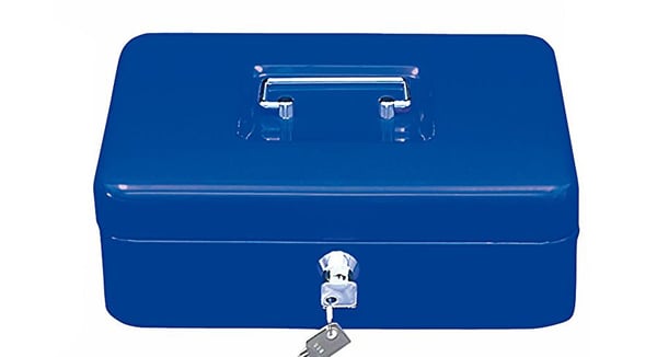 Wedo 145 303X kassa & biljettboxar Stål Blå