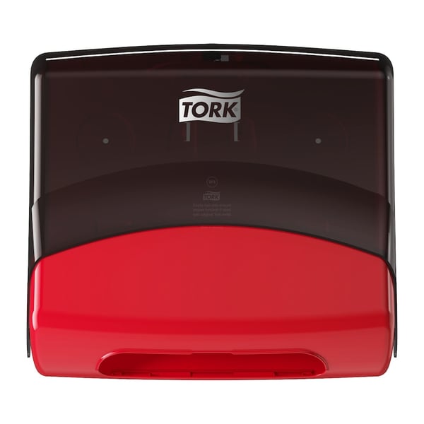 Tork 654008 pappershanduksautomat Pappershandduksdispenser Röd