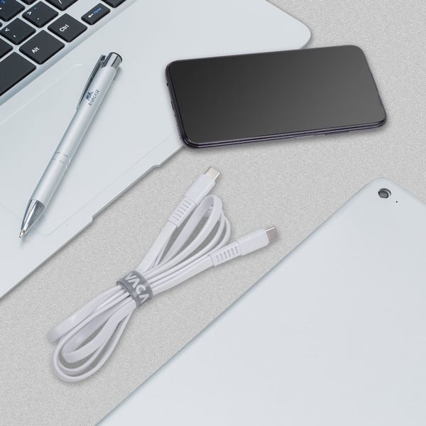 Rivacase PS6005 WT12 USB-kabel USB 2.0 2,1 m USB C 0,48 Gbit/sek. Hvid