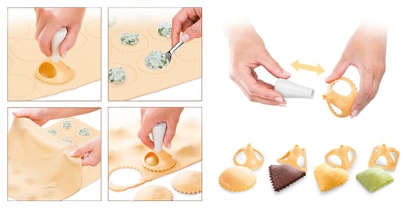 Tescoma 630049 maskine til at lave pasta & ravioli Ravioli stempel/fræser