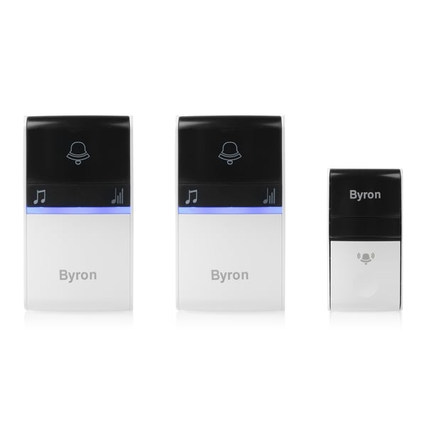 Byron DBY-23415 monteringssats för dörrklocka Svart, Vit