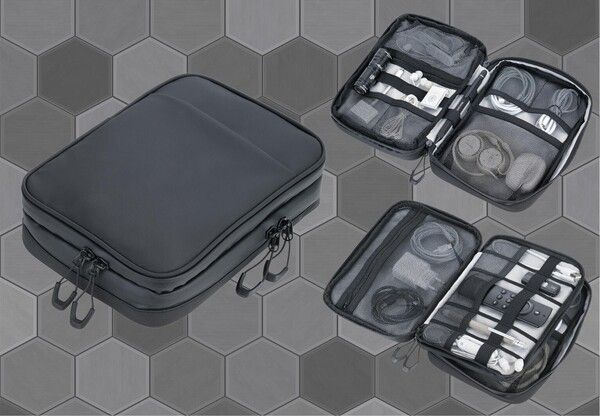 TROIKA BLACK CONNECTED personlig timemanager Polyester, Polyurethan (PU), Presenning Sort