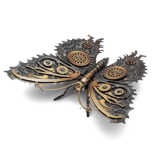 Miniatyrbild 1 av 5: Metal Earth Steampunk Butterfly