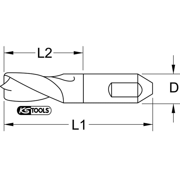 KS Tools 330.2119 borehoved Spiralbor 5 stk