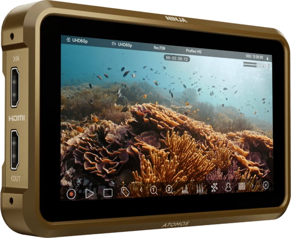 Miniatyrbillede 9 af 10: Atomos Ninja 13,2 cm (5.2") Brun 1920 x 1080 pixel Berøringsskærm
