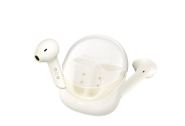 Havit 6939119079918 hovedtelefoner/headset Trådløs I ørerne Musik Bluetooth Beige