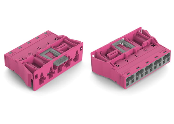 Miniatyrbild 4 av 5: Wago 770-795/080-000 kabelkontakter Rosa