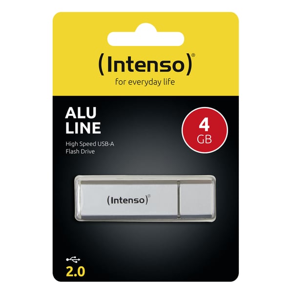 Miniatyrbillede 3 af 3: Intenso Alu Line USB-nøgle 4 GB USB Type-A 2.0 Sølv