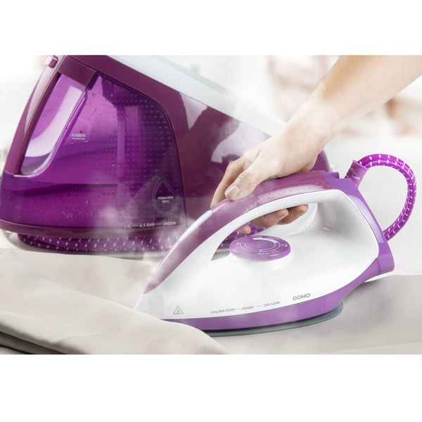 Miniatyrbild 5 av 16: Domo DO7115S 2400 W 1,8 l Keramisk stryksula Violett, Vit