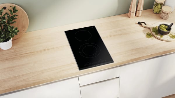 Miniatyrbild 3 av 4: Bosch Serie 6 PKF375FP2E spishällar Svart Inbyggd 30 cm Keramisk 2 zone(s)