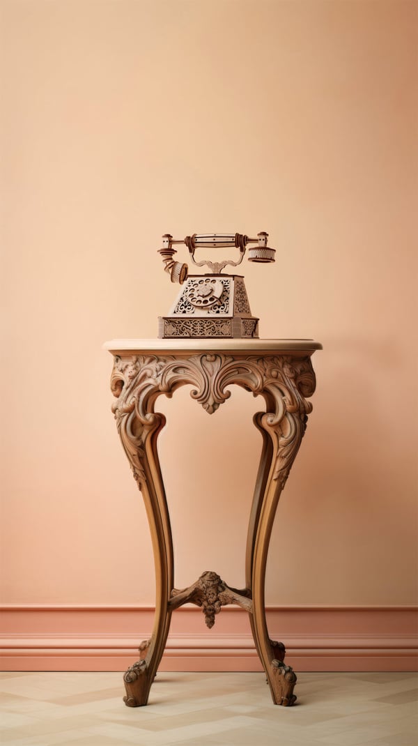 Pikkukuva 3 / 13: Eco Wood Art Retro Telephone 3D-palapeli 232 kpl Muu