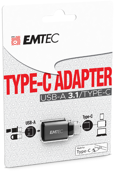 Emtec T600 USB 3.0 USB-C Sort