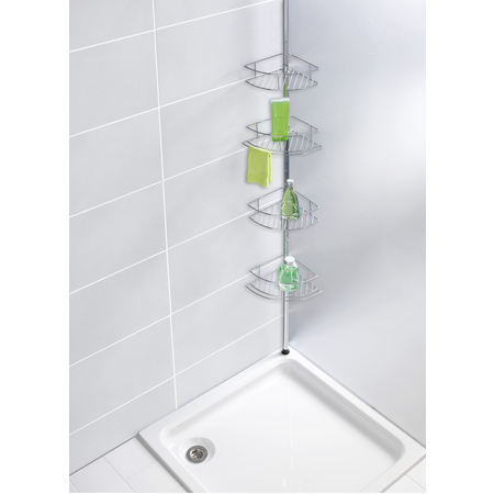 Miniatyrbild 2 av 3: WENKO 21803100 hylla Rostfritt stål