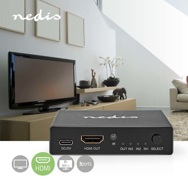 Nedis VSWI3493AT bild-switchar HDMI