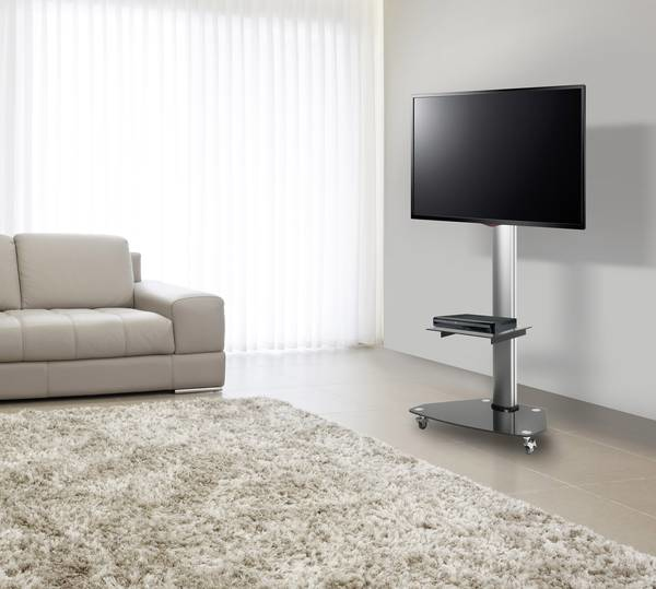 SpeaKa Professional SP-TVRW-01 139,7 cm (55") Sort, Sølv
