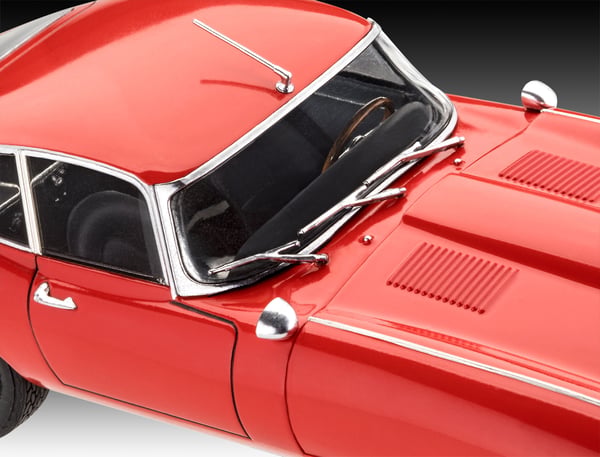 Miniatyrbillede 2 af 7: Plastikmodel Jaguar E-Type Coupe