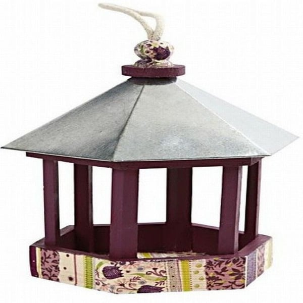Creativ Company Bird Table with zinc roof fugle foderautomat Fyrretræ Træ Hængende
