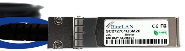 Miniatyrbillede 2 af 5: BlueOptics SFP28-DAC-2M-UQ InfiniBand og fiberoptisk kabel Sort