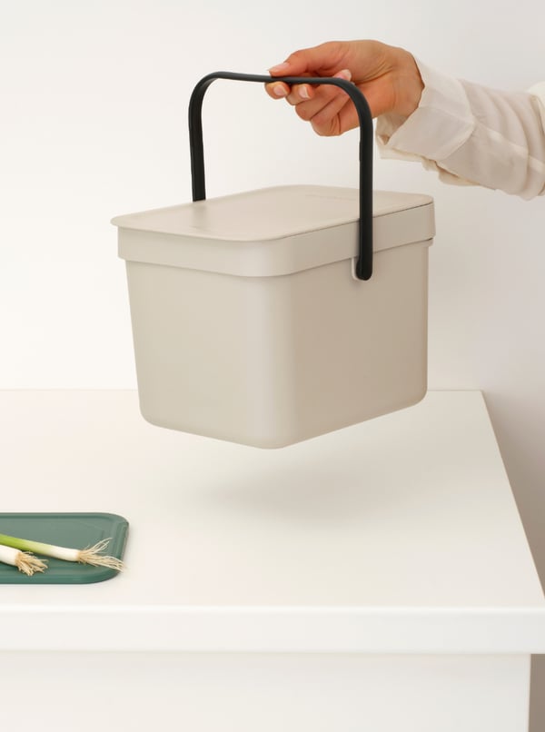 Miniatyrbillede 9 af 10: Brabantia Sort & Go 6 L Rektangulær Genanvendt plast Beige