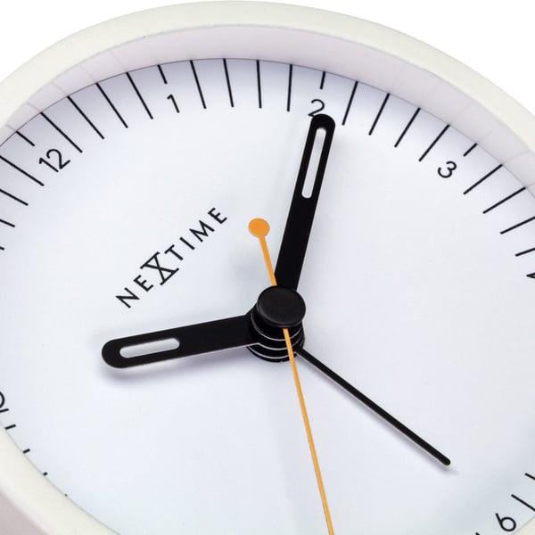 NeXtime Small Mekanisk vækkeur Hvid