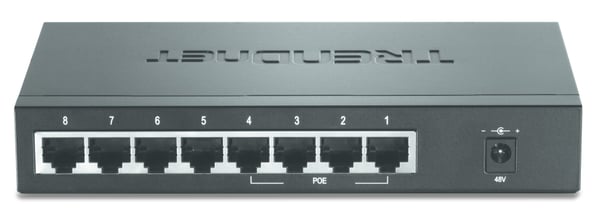 Trendnet TPE-S44 netværksswitch Ikke administreret Strøm over Ethernet (PoE) Blå