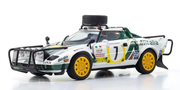 Kyosho Lancia Storatos HF Urheiluauton pienoismalli Esikoottu 1:18