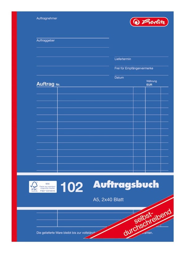 Miniatyrbild 3 av 3: Herlitz 880526 kassaböcker A5 80 sidor