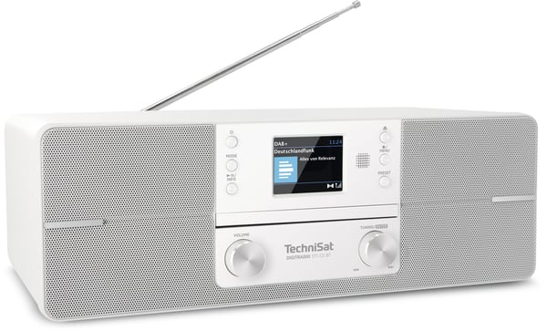 Miniatyrbillede 3 af 6: TechniSat DIGITRADIO 371 CD BT Analog & digital 5 W DAB, DAB+, FM Hvid MP3-afspilning