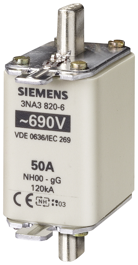 Miniatyrbild 1 av 3: Siemens 3NA3822-6 säkerhetsproppar Högspänning 1 styck