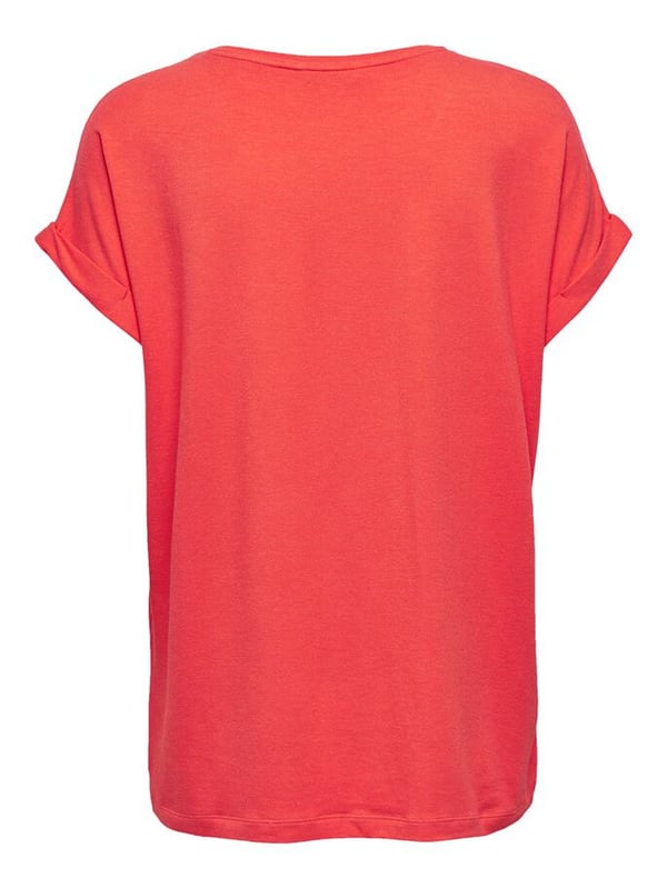 ONLY 15106662 T-shirt Rund halsudskæring Kort ærme Elastin, Polyester, Viskose