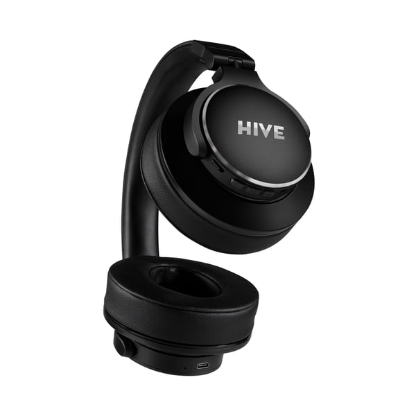 Niceboy HIVE 3 Aura ANC Headset Kabel & trådløs Opkald/musik Bluetooth Sort