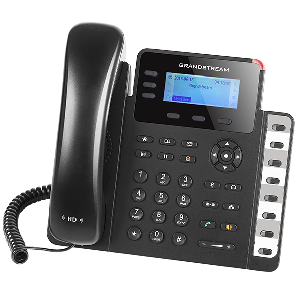 Miniatyrbillede 4 af 4: Grandstream Networks GXP1630 IP-telefon Sort, Grå 3 Linier LCD