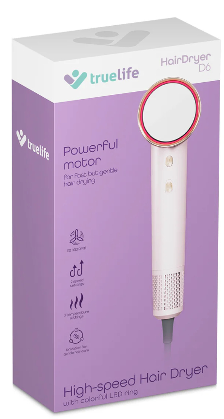 Pikkukuva 6 / 11: TrueLife HairDryer D6 hiustenkuivain 1600 W Ruusu