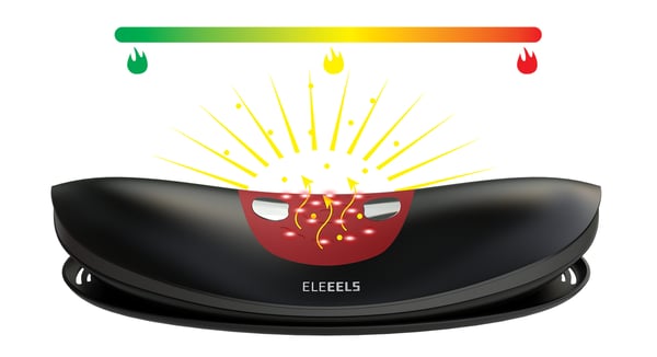 Miniatyrbild 2 av 3: ELEEELS R4 massageapparater Bak Svart
