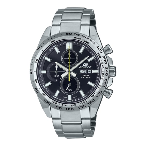 Casio Standard EFR-574D-1AV Armbåndsur Hanstik Kvarts Rustfrit stål, Sort Rustfrit stål