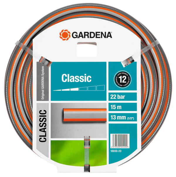Miniatyrbillede 1 af 2: Gardena 18000-20 haveslange 15 m PVC Grå, Orange