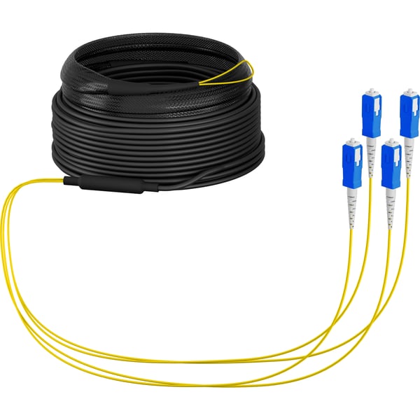 EFB Elektronik O8301S40OS2 InfiniBand og fiberoptisk kabel 40 m 4x SC U-DQ(ZN) BH Sort, Blå, Gul